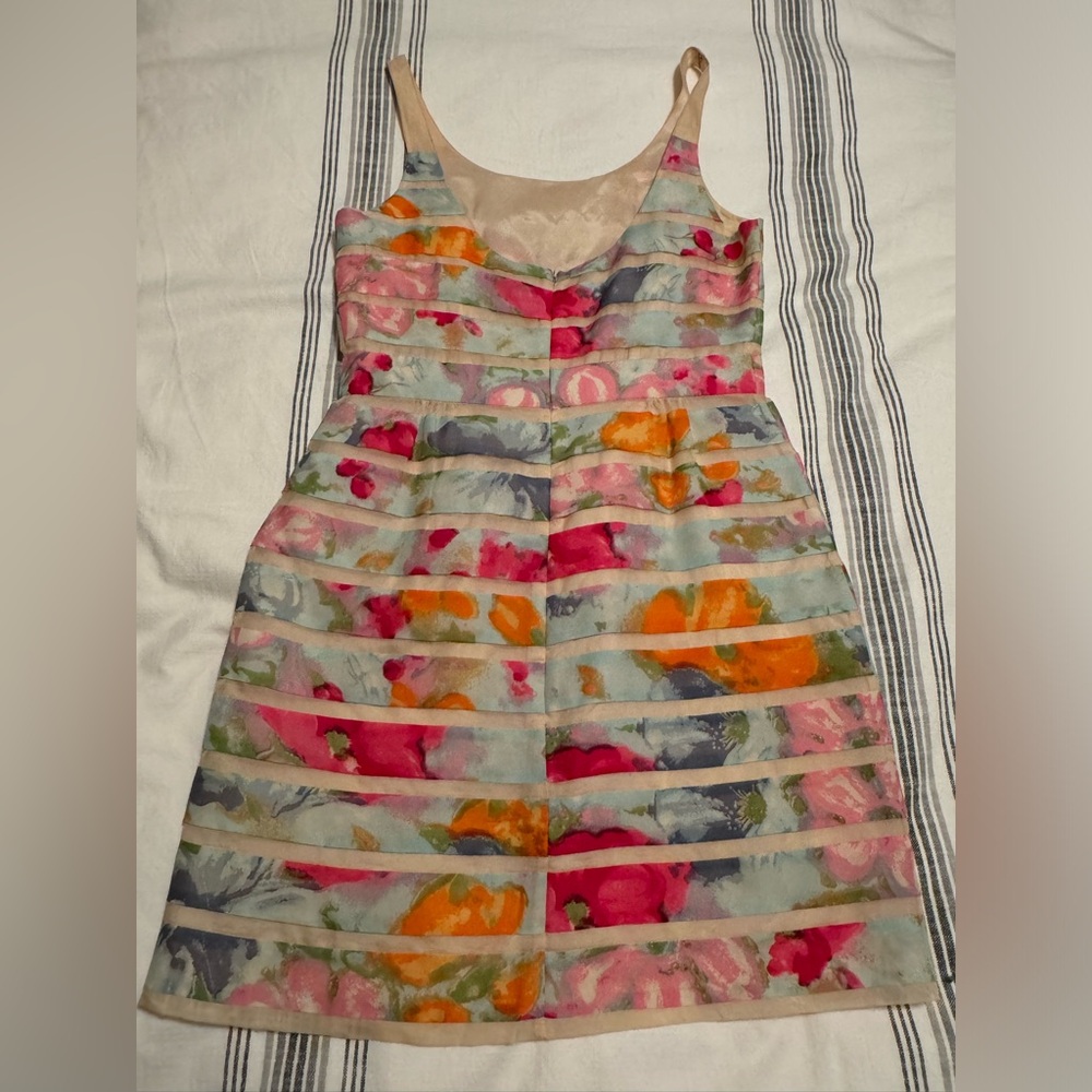 J Crew sleeveless dress 100% silk lining (has a few holes)